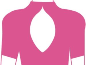 Collared back with fisheye keyhole