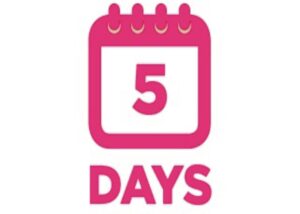 Delivery in 5 days